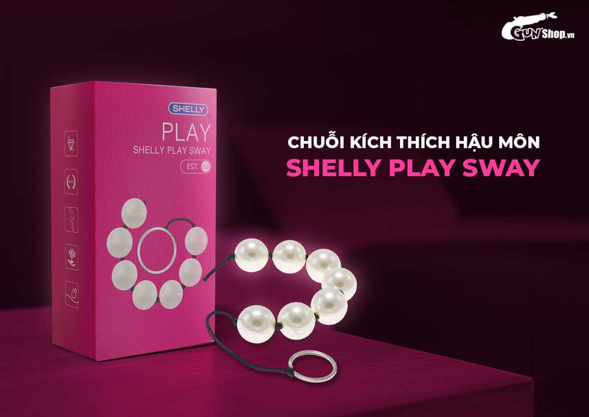 Chuỗi ngọc trai kích thích hậu môn Shelly Play Sway chính hãng tại Gunshop