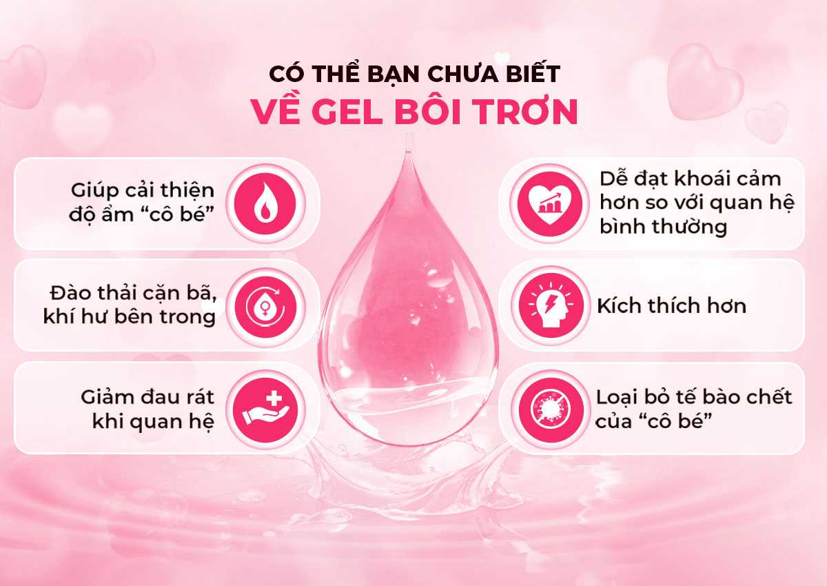 Lợi ích bất ngờ từ gel bôi trơn mà nhiều người chưa biết đến