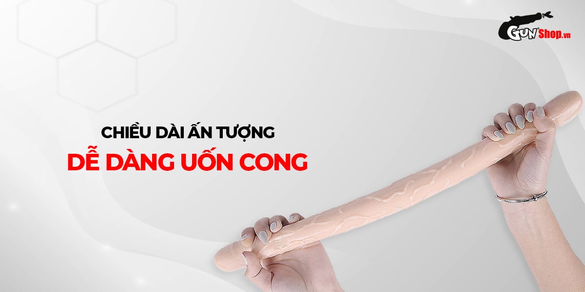 Dương vật giả 2 đầu Chisa Hi Basic Flexible Dong chính hãng tại Gunshop
