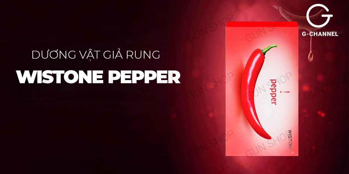 Dương vật giả hình quả ớt Wistone Pepper chính hãng giá rẻ tại gunshop.vn