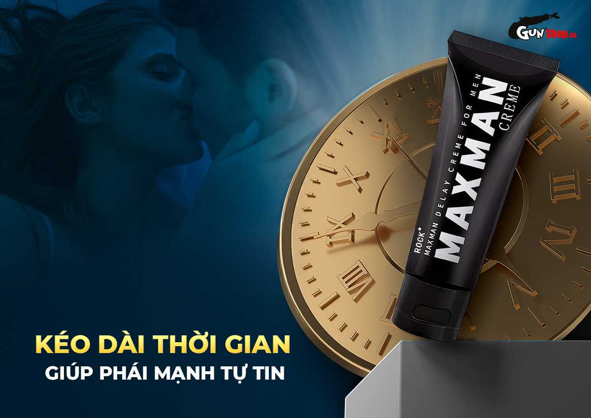 Kem bôi tăng kích thước và kéo dài thời gian Maxman Xanh chính hãng tại Gunshop