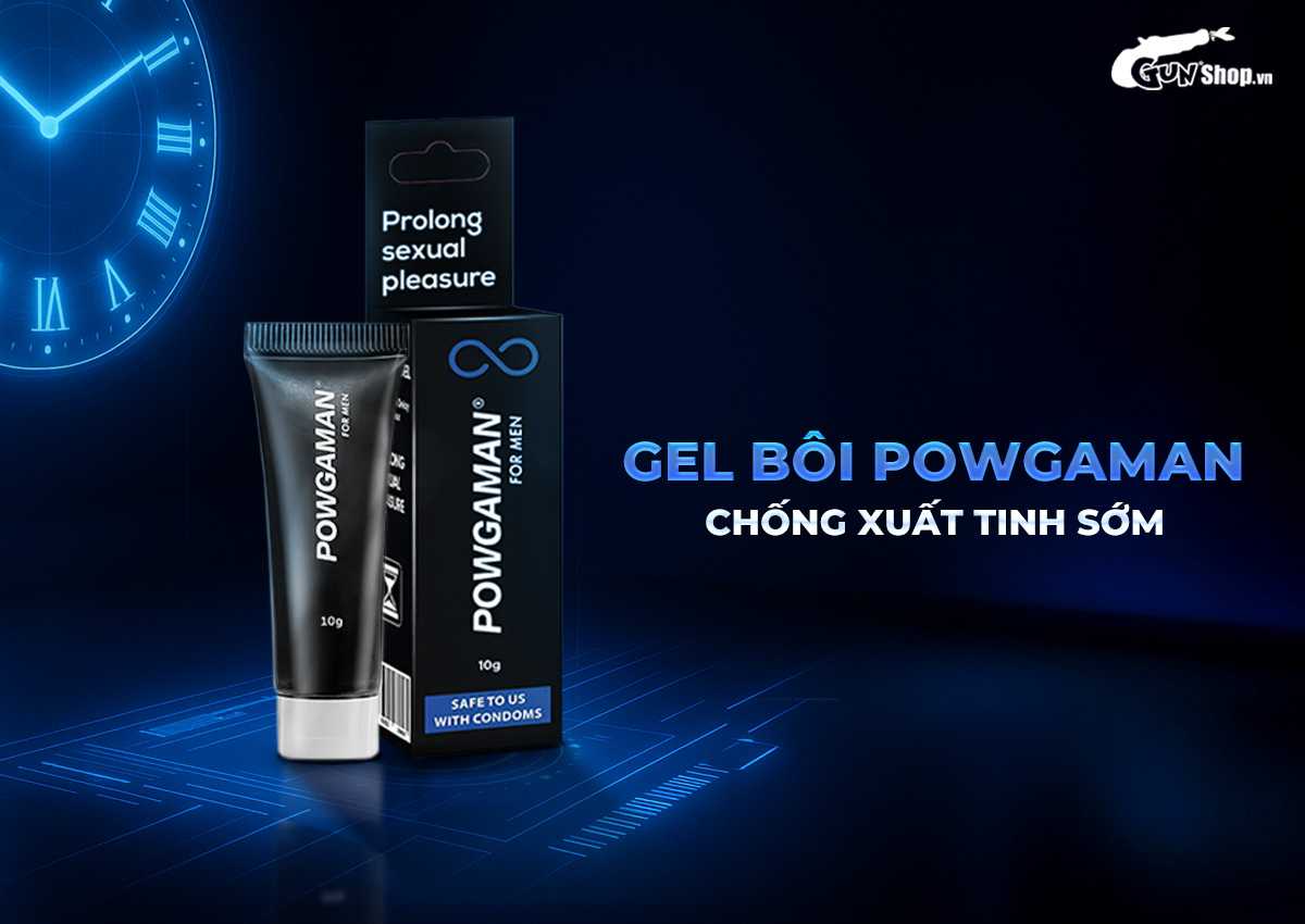gel bôi Powgaman chống xuất tinh sớm chính hãng tại Gunshop