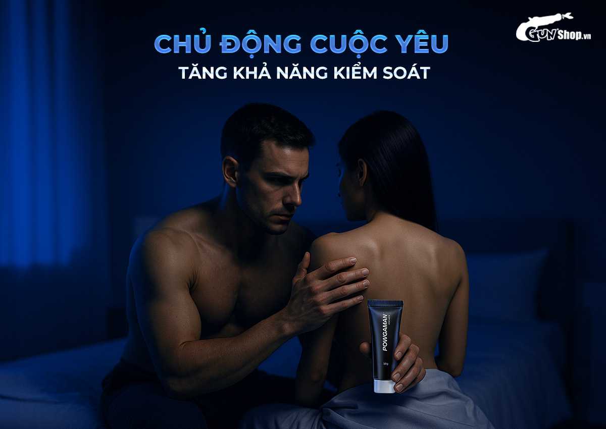 gel bôi Powgaman chống xuất tinh sớm chính hãng tại Gunshop