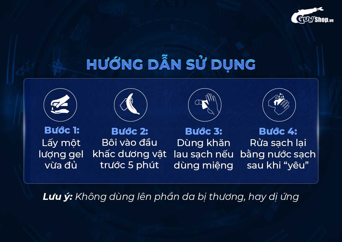 Hướng dẫn cách sử dụng gel bôi Powgaman chống xuất tinh sớm