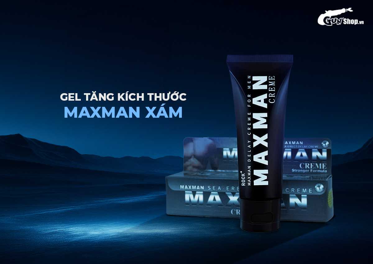 Gel bôi tăng kích thước, kéo dài thời gian Maxman Xám chính hãng tại Gunshop
