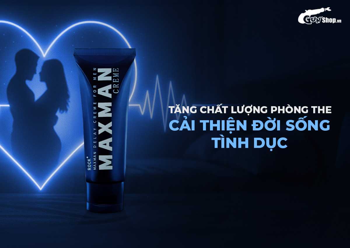 Gel bôi tăng kích thước, kéo dài thời gian Maxman Xám chính hãng tại Gunshop
