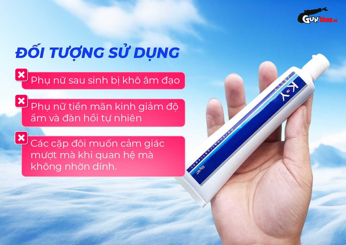 Gel bôi trơn Durex K-Y Jelly 50gr chính hãng tại Gunshop