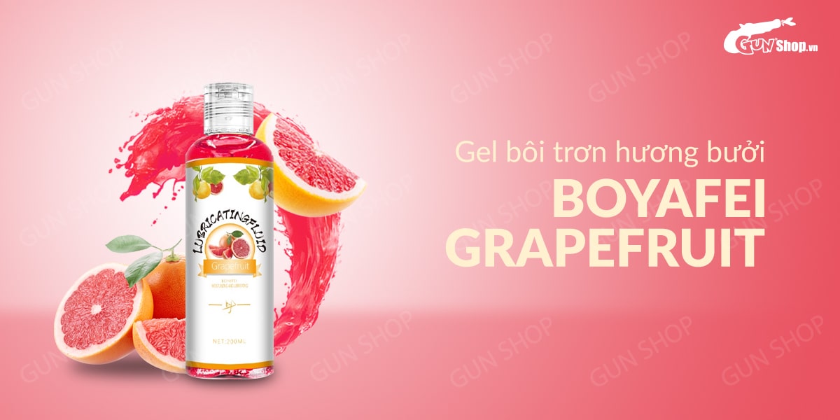 Gel bôi trơn hương bưởi - Boyafei Grapefruit - Chai 200ml