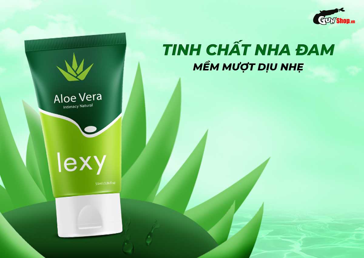 Gel bôi trơn tinh chất lô hội Lexy Aloe chính hãng, giá rẻ tại Gunshop