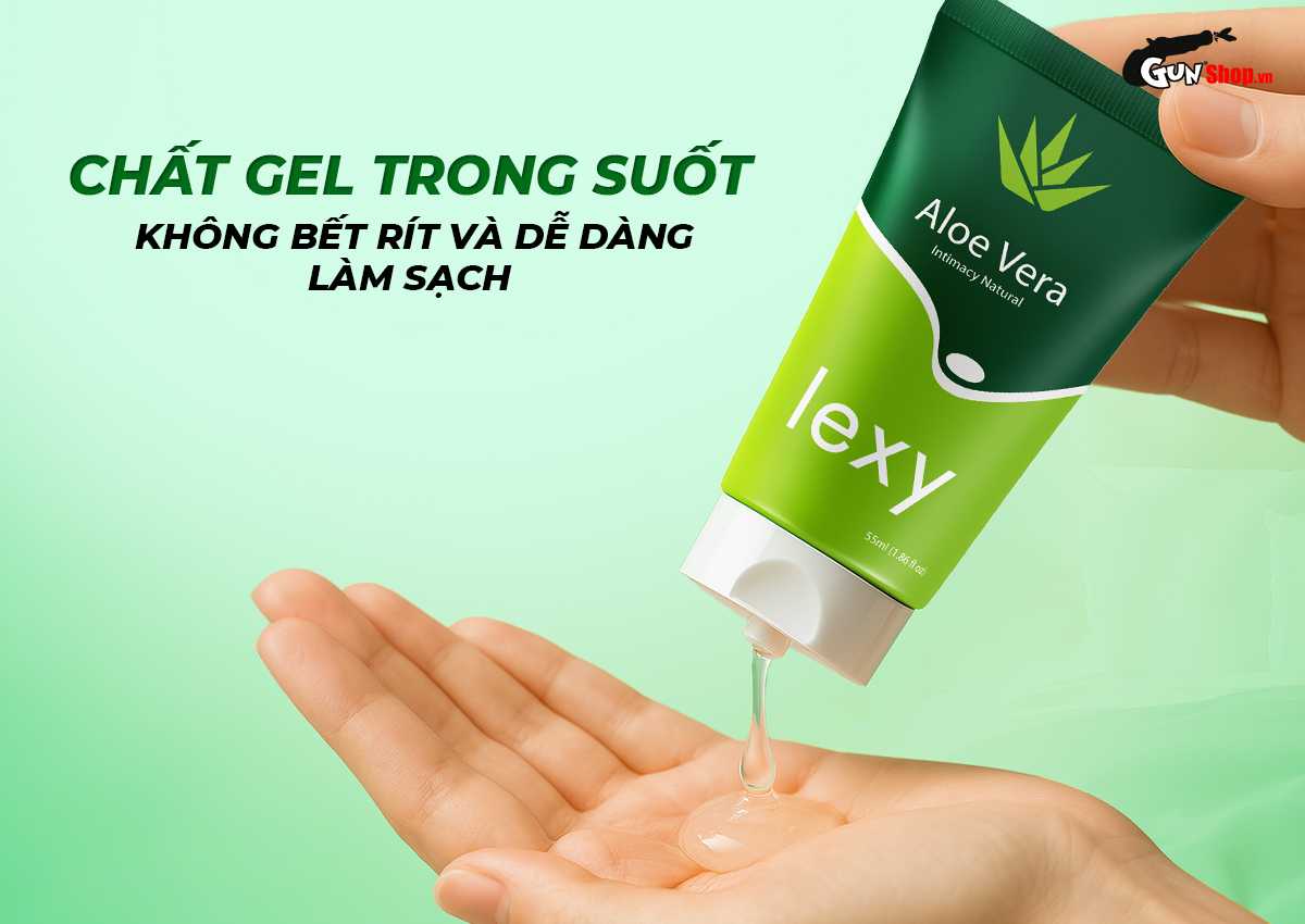 Gel bôi trơn tinh chất lô hội Lexy Aloe chính hãng, giá rẻ tại Gunshop