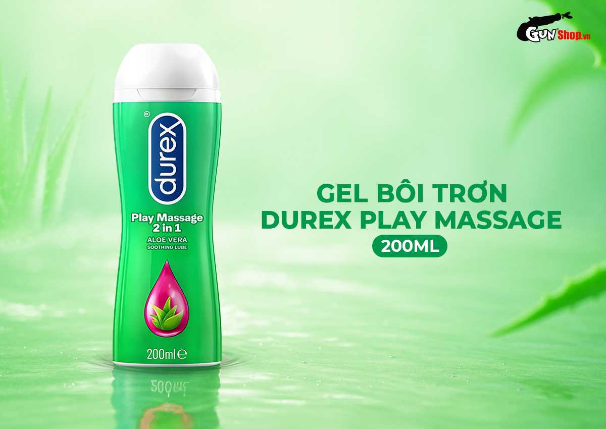 Gel bôi trơn Durex Play Massage 2 in 1 massage toàn thân Gunshop