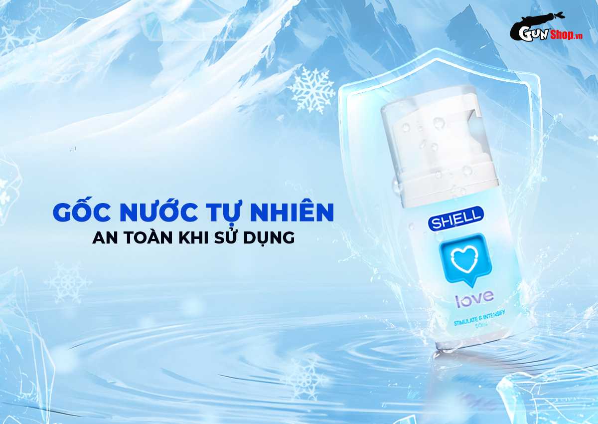 Gel bôi trơn se khít âm đạo Shell Love Blue chính hãng tại Gunshop