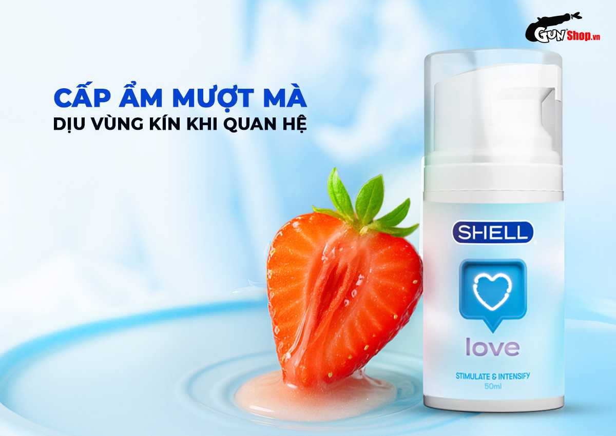 Gel bôi trơn se khít âm đạo Shell Love Blue chính hãng tại Gunshop
