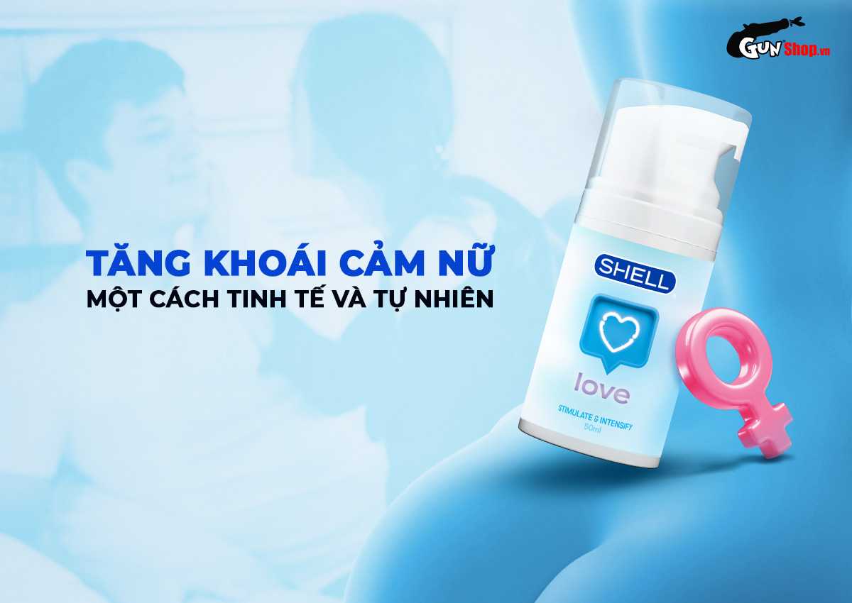 Gel bôi trơn se khít âm đạo Shell Love Blue chính hãng tại Gunshop