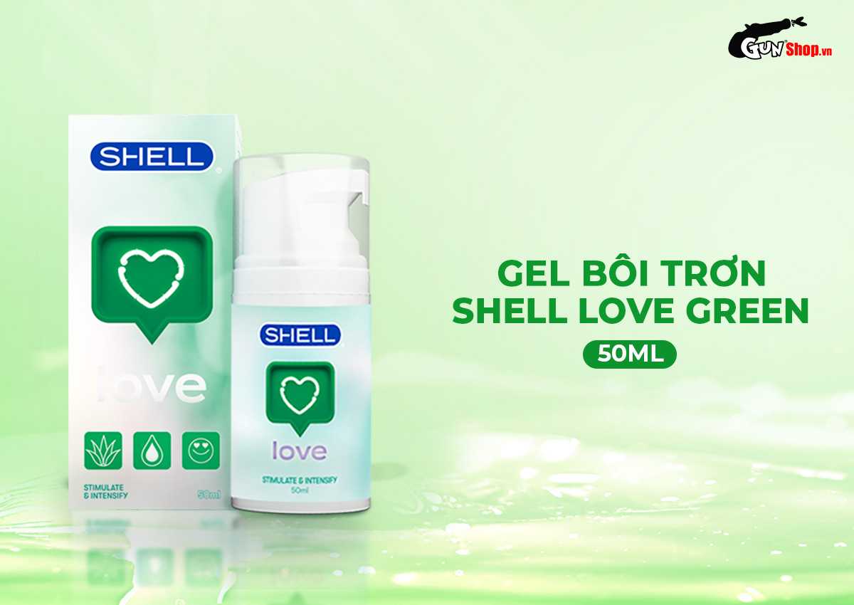 Gel bôi trơn se khít âm đạo Shell Love Green chính hãng tại gunshop
