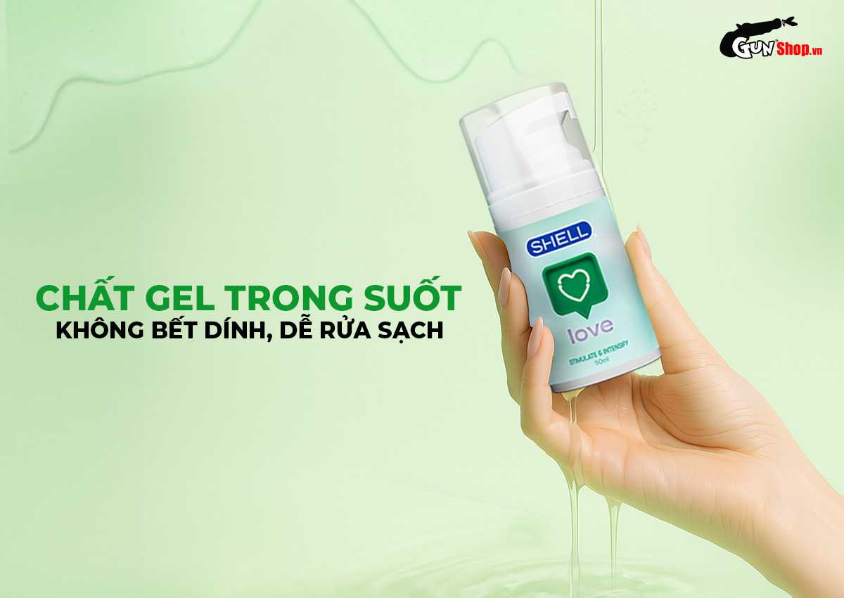 Gel bôi trơn se khít âm đạo Shell Love Green chính hãng tại gunshop