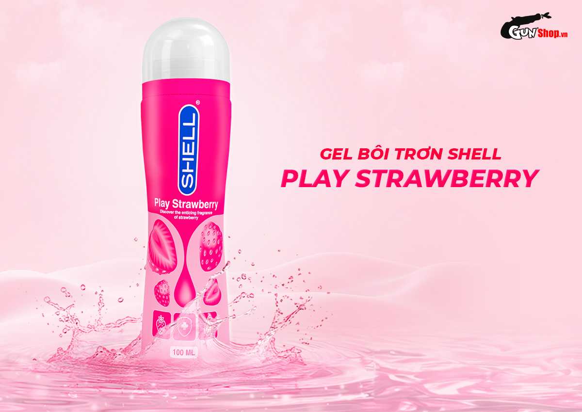 Gel bôi trơn hương dâu Shell Play Strawberry chính hãng tại Gunshop