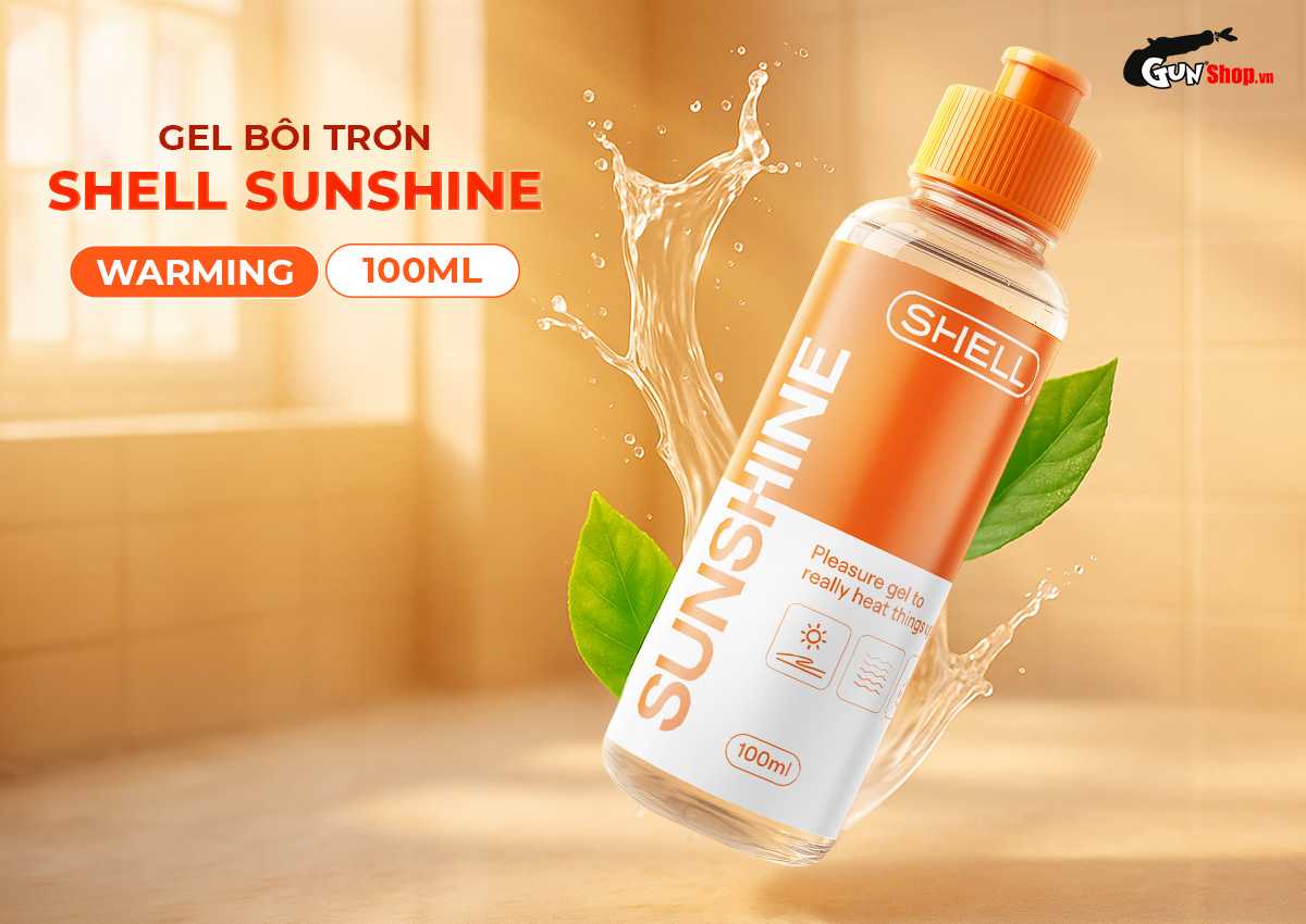 Gel bôi trơn ấm nóng Shell Sunshine chính hãng tại gunshop