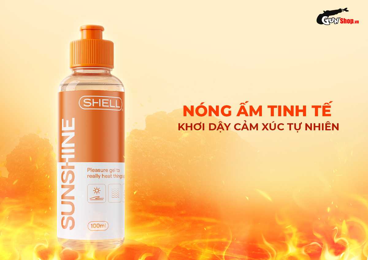 Gel bôi trơn ấm nóng Shell Sunshine chính hãng tại gunshop
