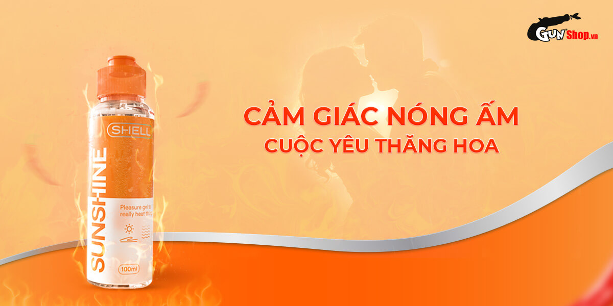 Gel bôi trơn ấm nóng Shell Sunshine chính hãng giá rẻ tại Gunshop.vn