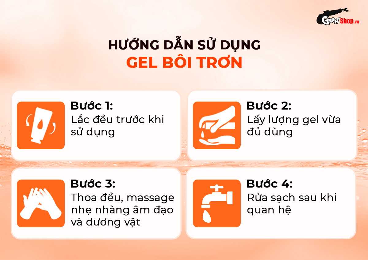 Hướng dẫn cách sử dụng gel bôi trơn ấm nóng Shell Sunshine