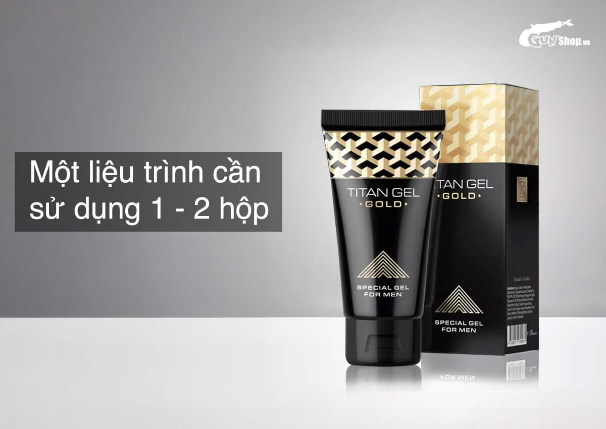 Một liệu trình cần sử dụng bao nhiêu hộp gel Titan?