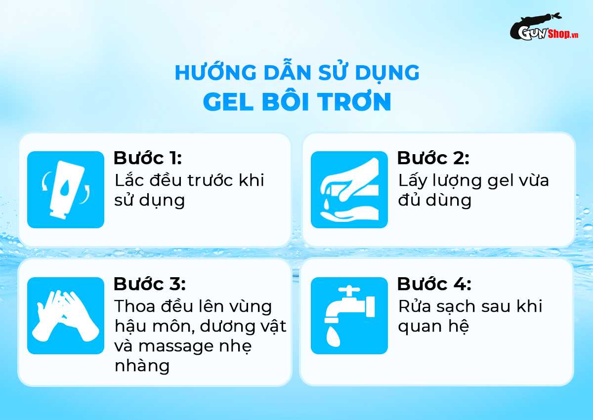 Hướng dẫn cách sử dụng gel bôi trơn hậu môn Shell Supermen Aloe Vera