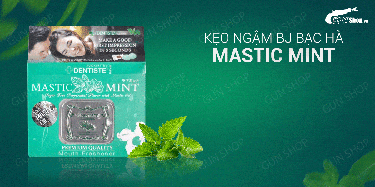 Kẹo ngậm BJ Mastic Mint chính hãng giá tốt tại gunshop.vn