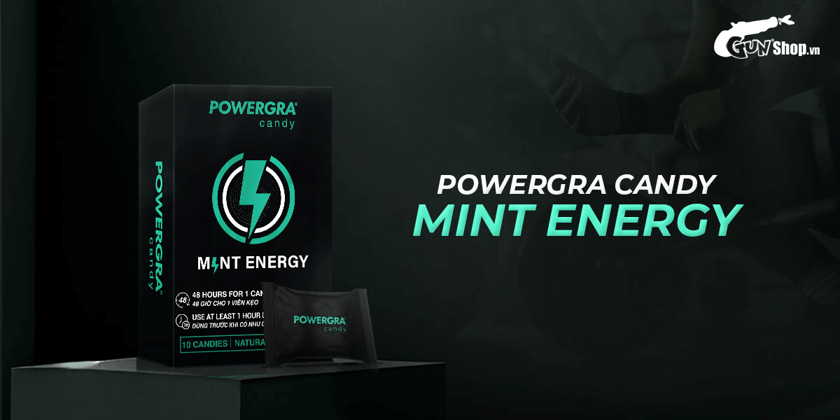 Kẹo bạc hà Powergra Mint Energy