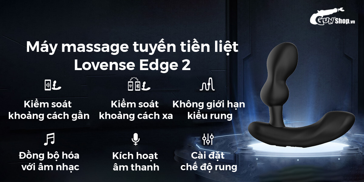 Máy massage tuyến tiền liệt Lovense Edge 2 chính hãng cao cấp tại Gunshop