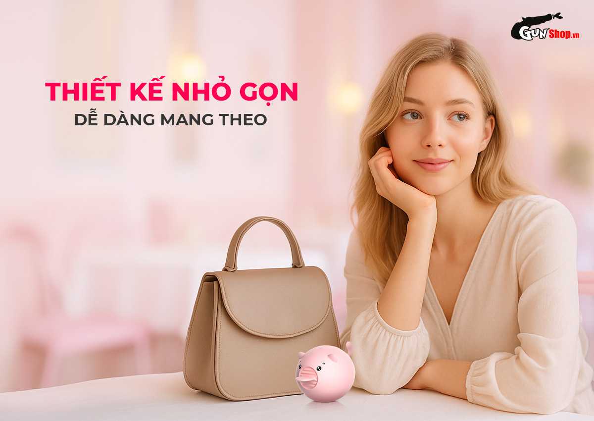 Lưỡi rung hình heo Shelly Play Piggy chính hãng tại Gunshop
