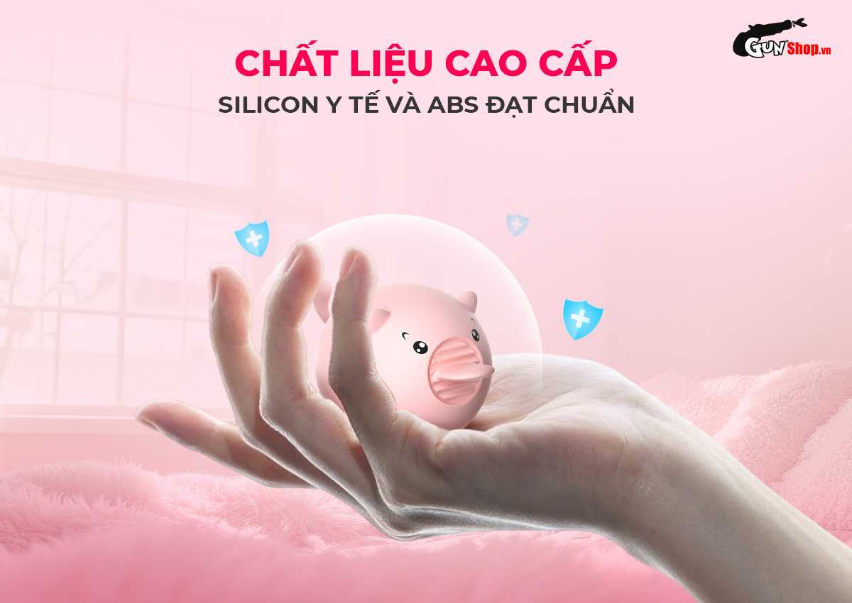 Lưỡi rung hình heo Shelly Play Piggy chính hãng tại Gunshop