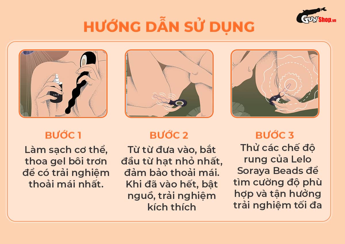 máy massage hậu môn Lelo Soraya Beads cao cấp tại Gunshop