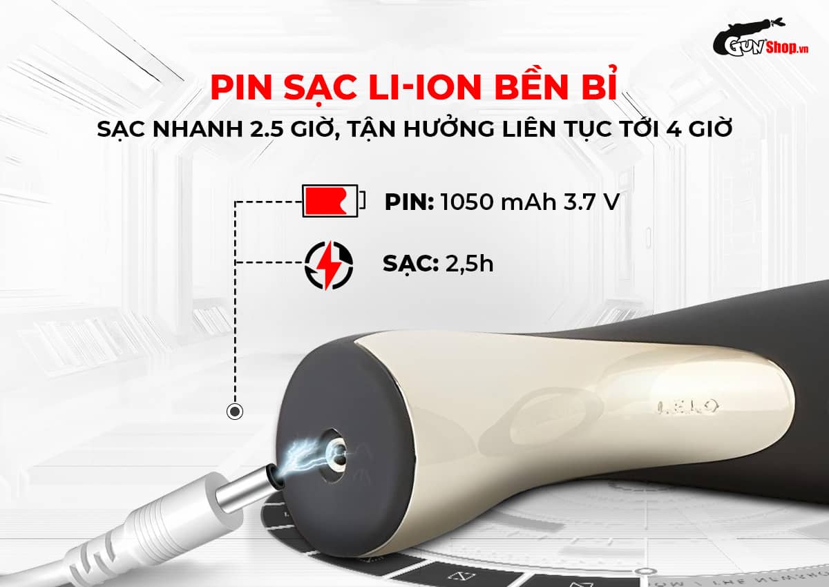 Máy massage Lelo Smart Wand 2 Large cao cấp tại Gunshop