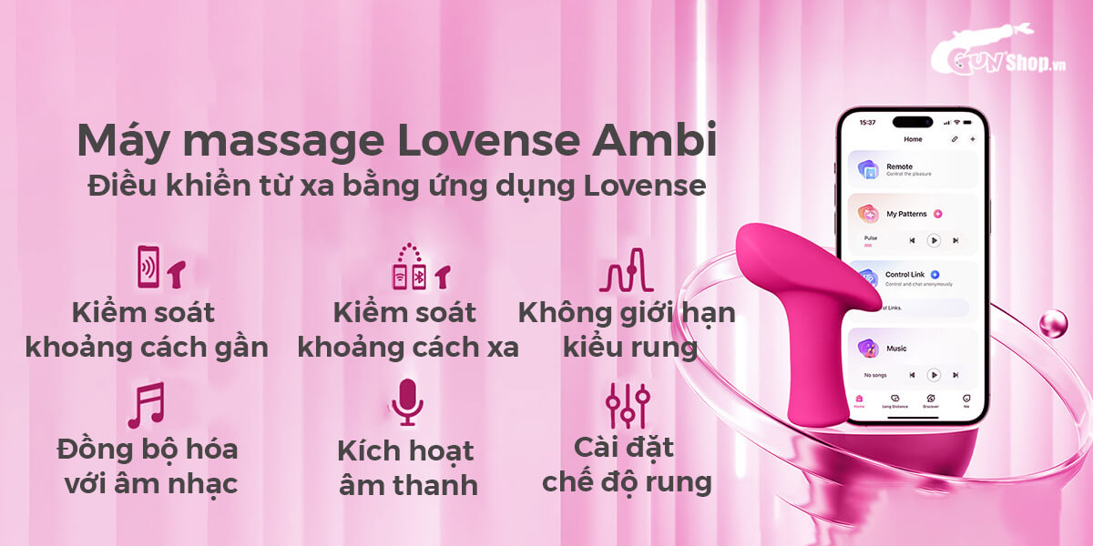 Máy massage Lovense Ambi cao cấp chính hãng tại Gunshop