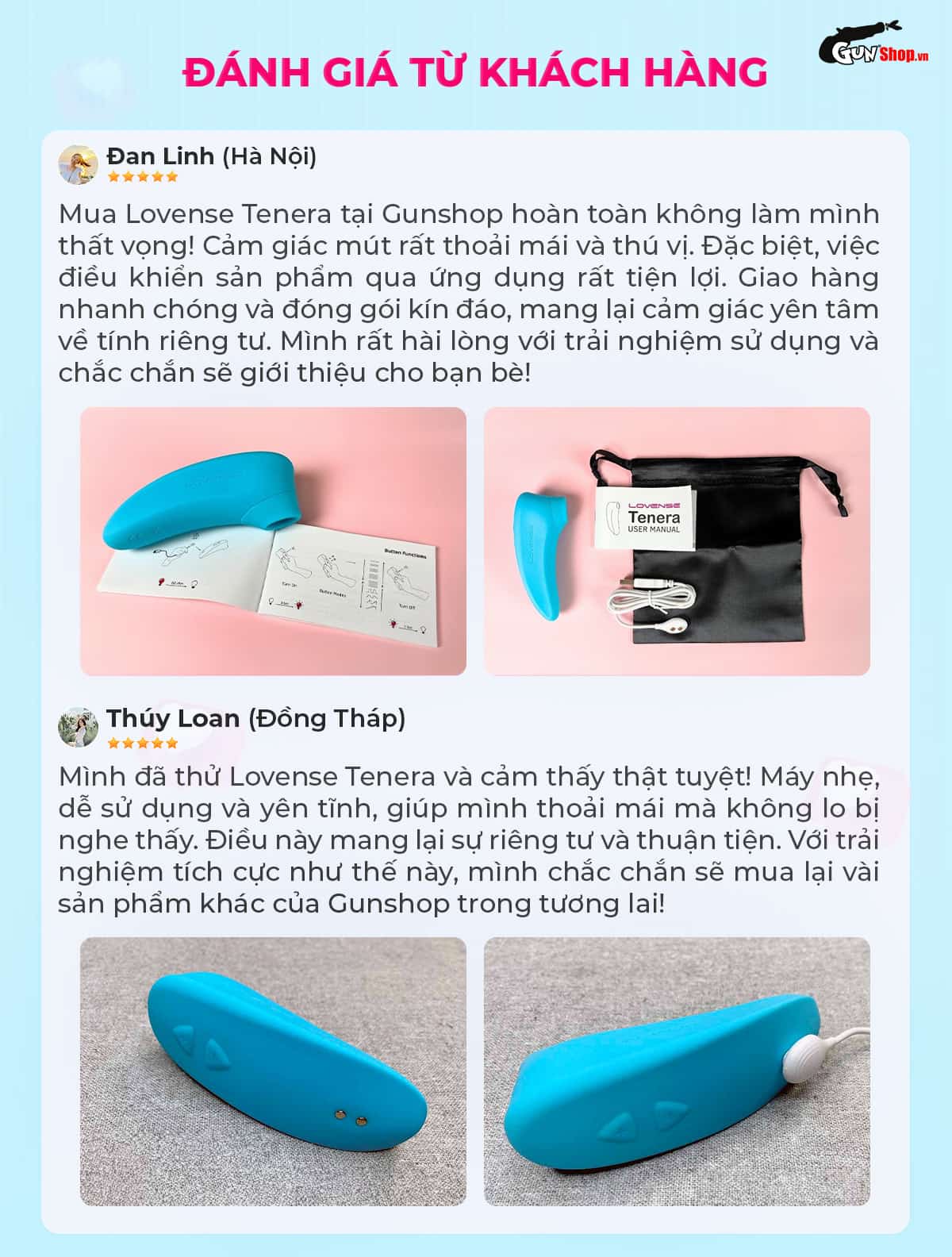 Đánh giá thực tế từ khách hàng Gunshop về Lovense Tenera