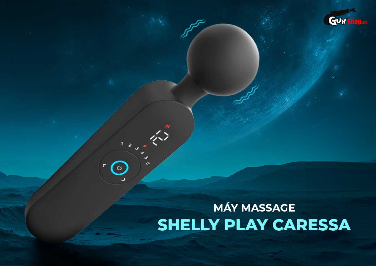 Máy massage Shelly Play Caressa kích thích toàn thân chính hãng tại Gunshop