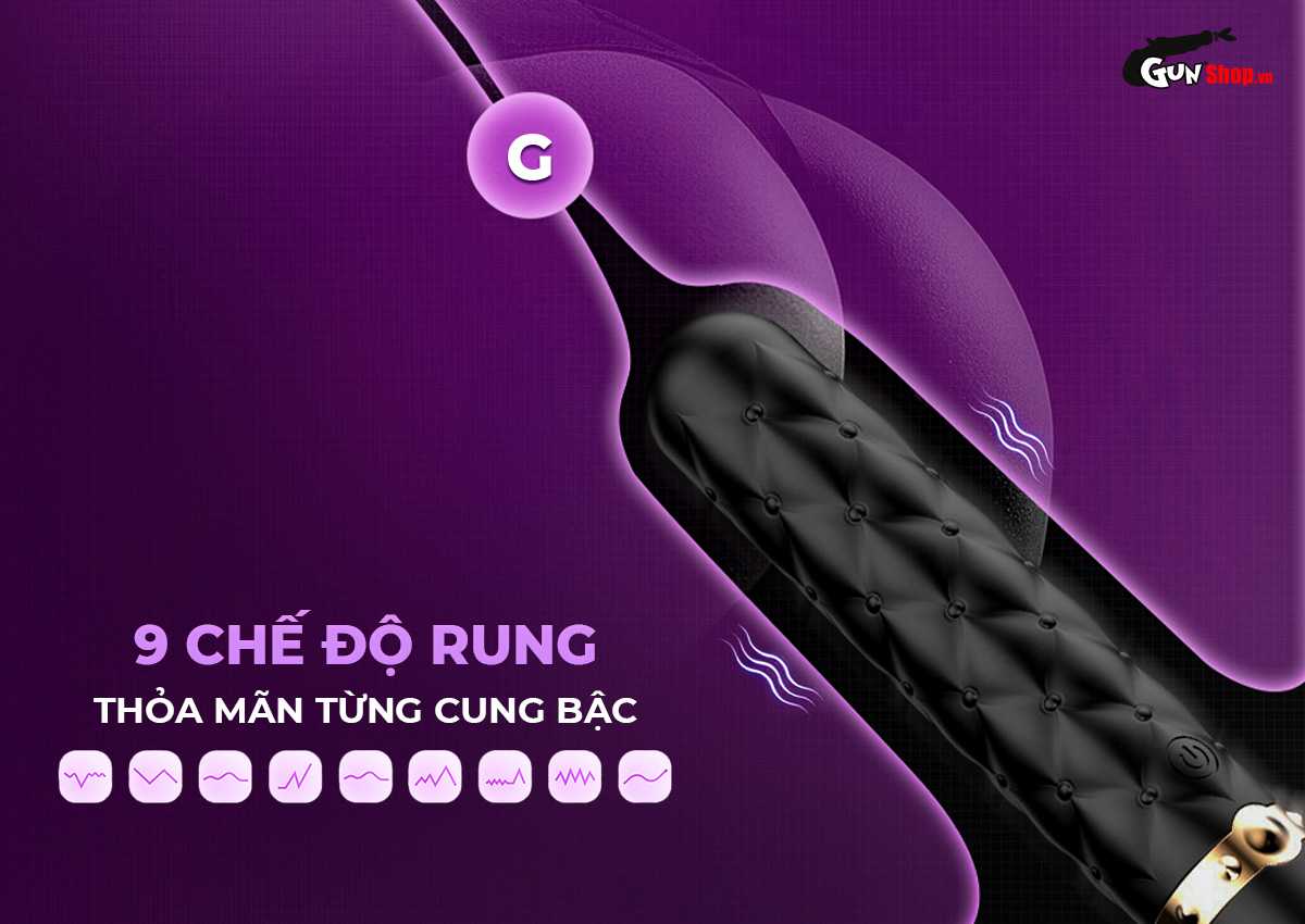 Máy massage Shelly Play Vibelash kết hợp roi da BDSM chính hãng tại Gunshop