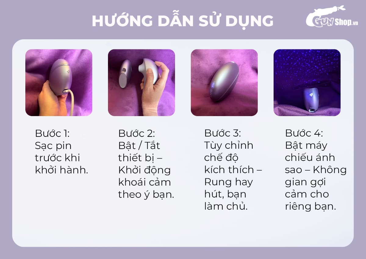 Hướng dẫn sử dụng máy massage Svakom Galaxie đúng cách