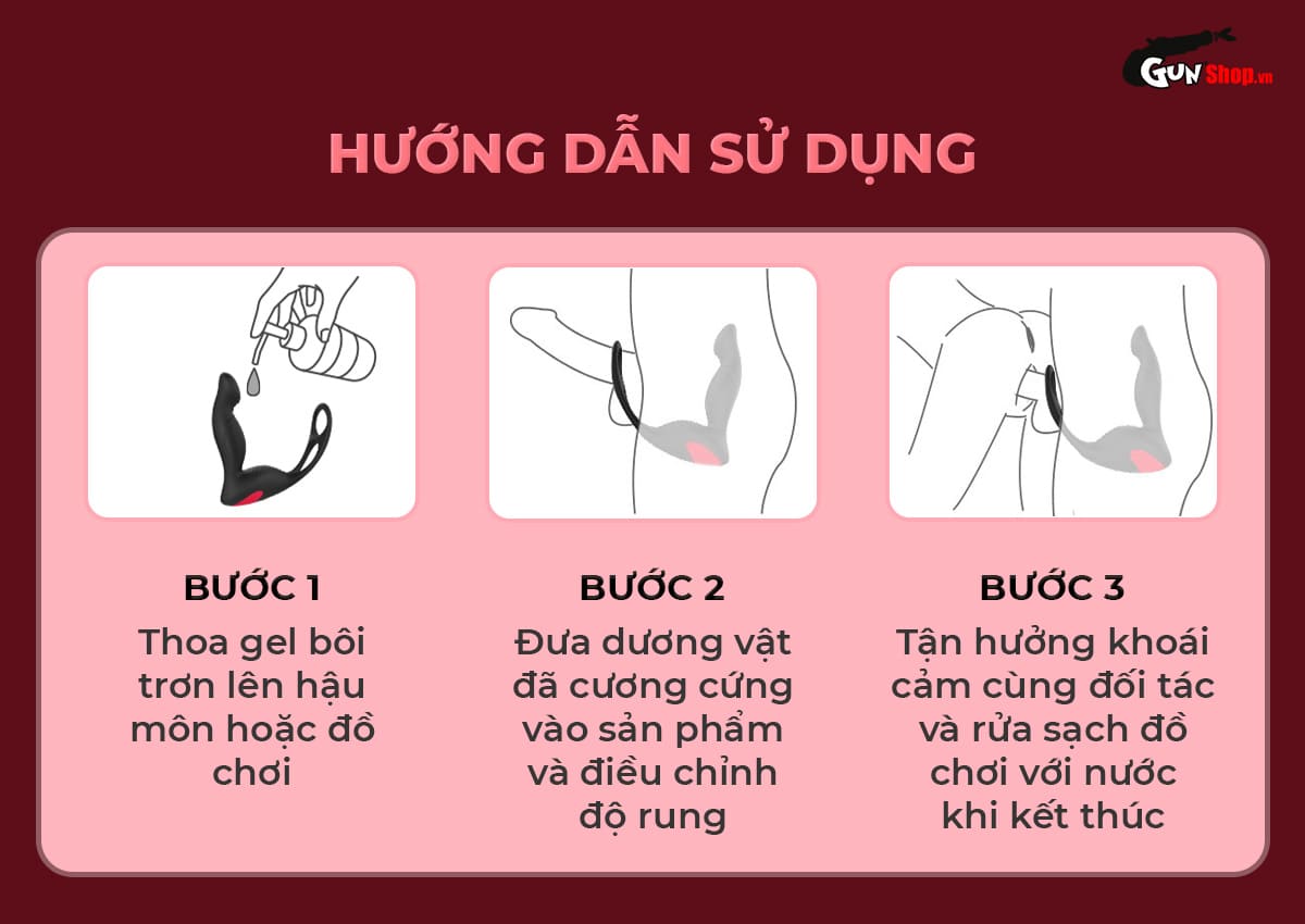 Hướng dẫn sử dụng máy massage hậu môn Shelly Play Vilin