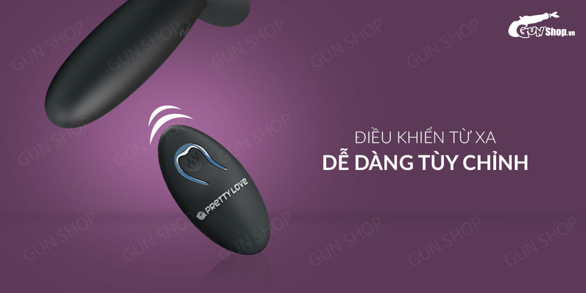 Que rung kích thích hậu môn Pretty Love Remote Control Vibrating Plug chính hãng tại Gunshop