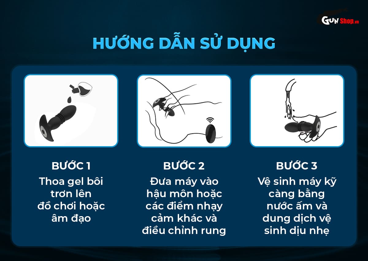 Hướng dẫn sử dụng máy rung hậu môn Shelly Play Efinity
