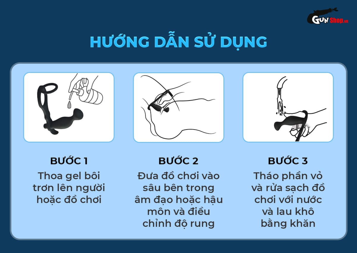 Hướng dẫn cách sử dụng que rung hậu môn Shelly Play Hive đúng cách