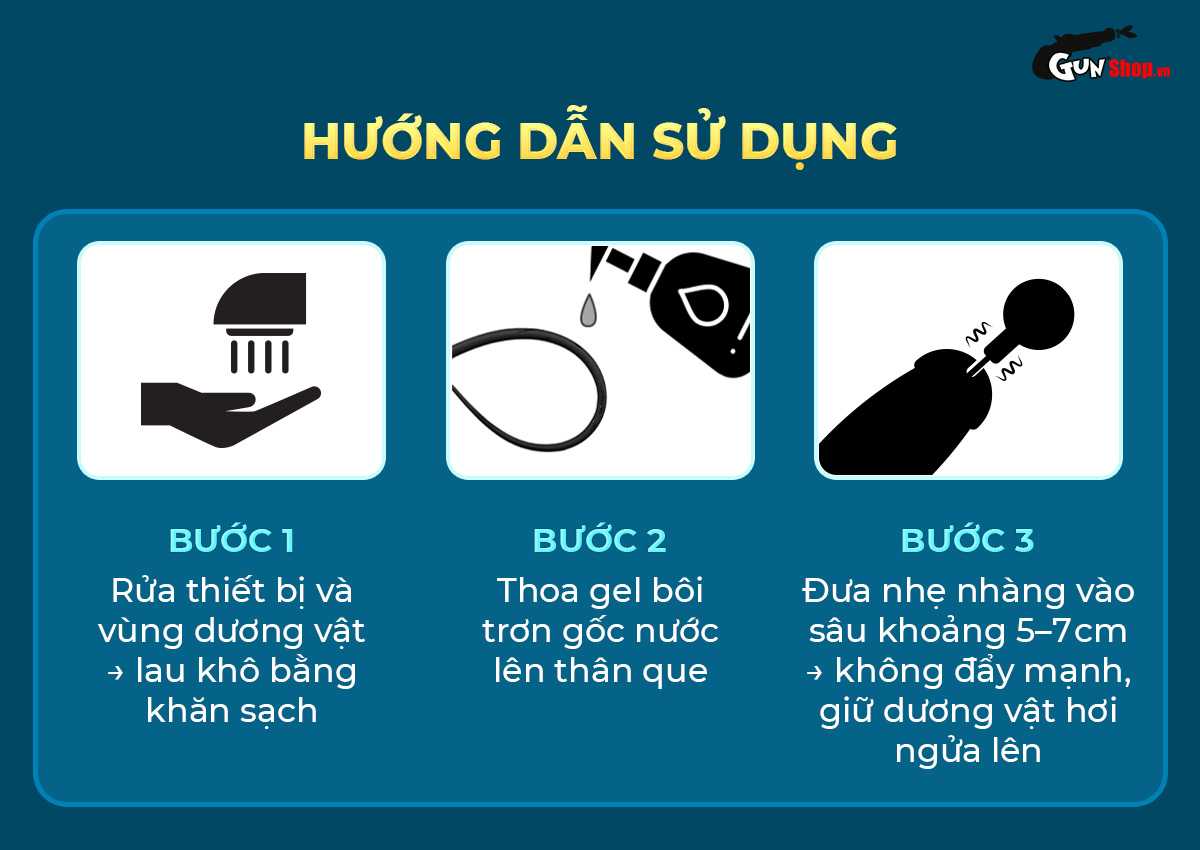 Hướng dẫn sử dụng que rung kích thích niệu đạo Shelly Play Sonic