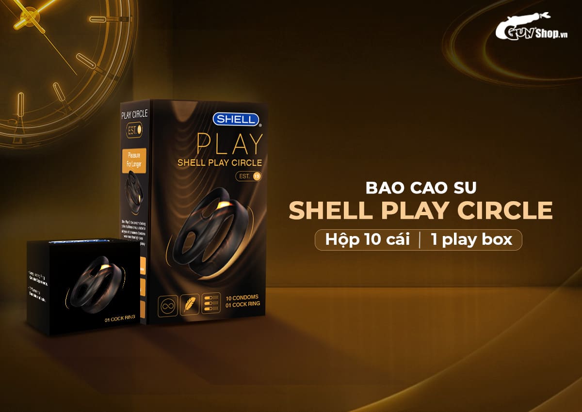 Bao cao su Shell Play Circle cao cấp chính hãng tại Gunshop