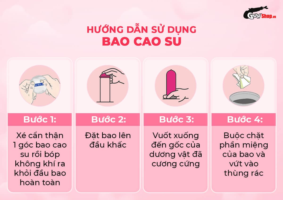 Hướng dẫn cách sử dụng bao cao su Shell Play Rider đúng cách