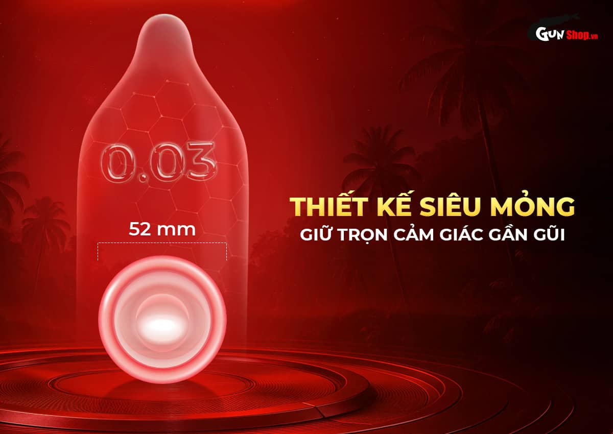 Bao cao su Shell Tropical Prolong - Hộp 10 cái chính hãng tại Gunshop