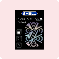Bao cao su Shell Invisible hộp 3 cái