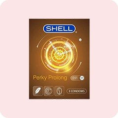 Bao cao su Shell Perky Prolong hộp 3 cái