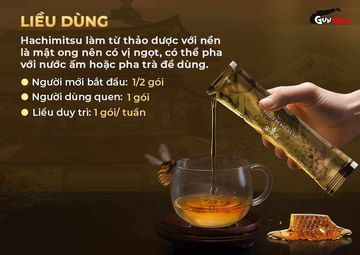 Tinh chất Hachimitsu chính hãng tại Gunshop